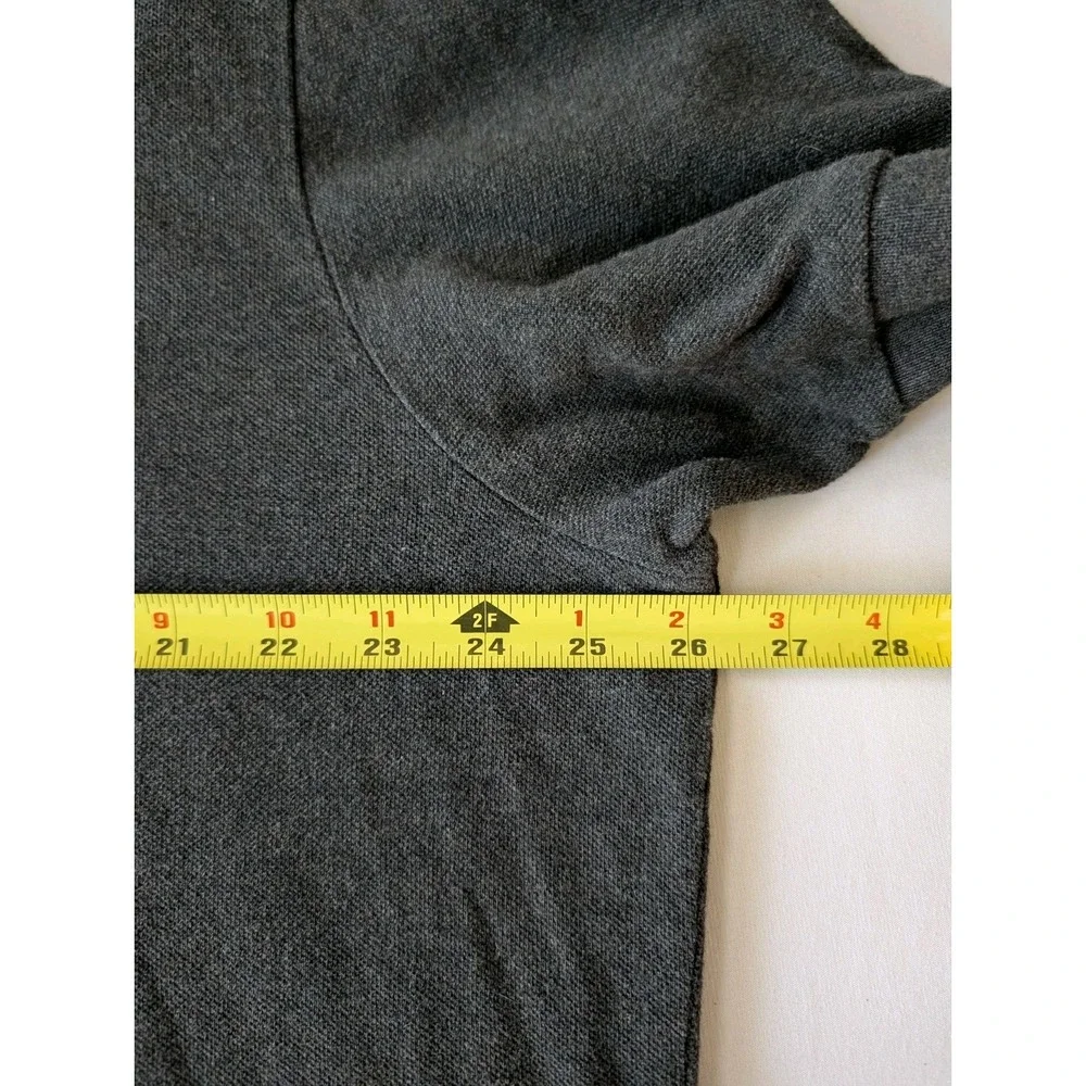 Polo Ralph Lauren Mens XXL Custom Fit Gray Shirt Sleeve Polo Shirt Purple Pony
